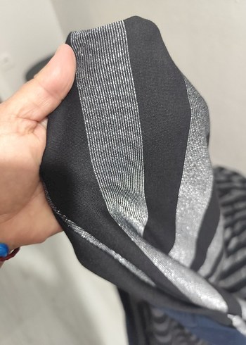 Kadın Mor Pileli Goth Tarzı Şal 2 metre kumas - Görsel 2