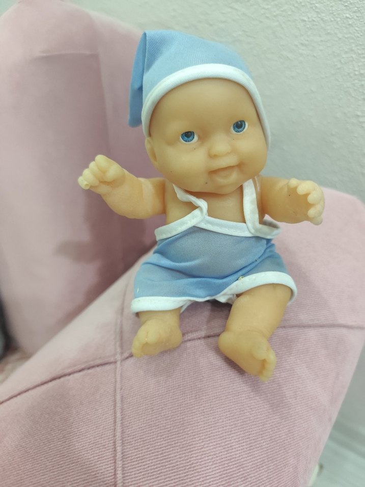 Mavi Bebek Oyuncak Bebek - Görsel 2