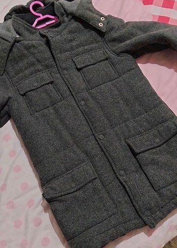 Nebbati Yün Kaşe Kaban - Görsel 4