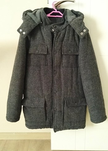 Nebbati Yün Kaşe Kaban - Görsel 9