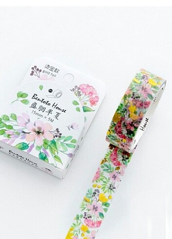 Desenli Bant Masking Tape Washi Tape