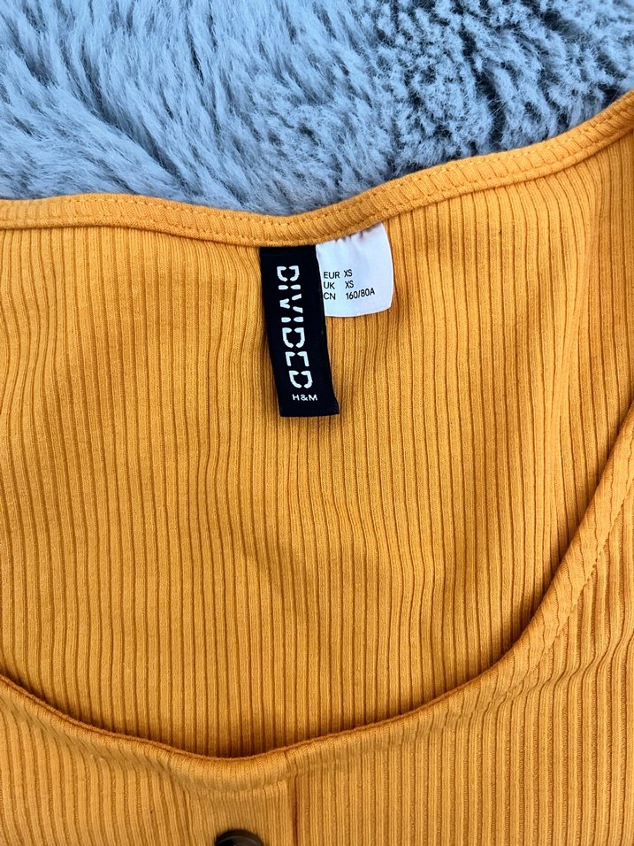 Sarı Düğmeli Uzun Kollu Kadın bluz - Görsel 2