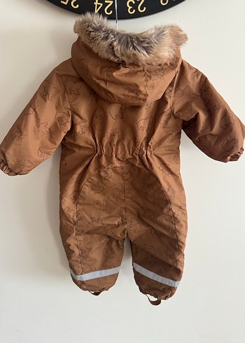 Kahverengi Nakışlı Bebek Kayak Tulumu - Görsel 3