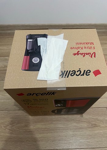 Beden Arçelik Vintage Kırmızı Filtre Kahve Makinesi