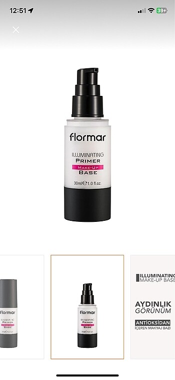 Flormar ılluminating primer make-up base