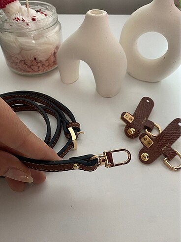 Longchamp Longchamp kahverengi uzun askı
