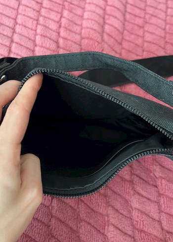 Gri Süet Kadın Omuz Çantası - Görsel 3