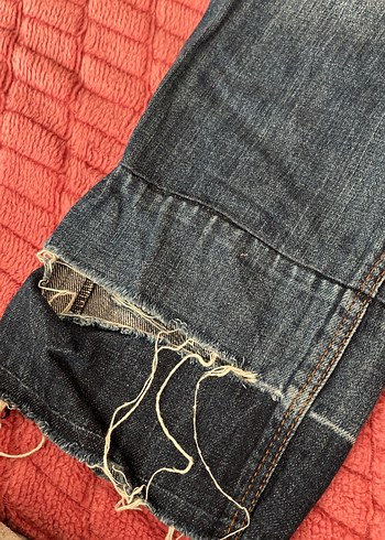 Gevşek Kesim Midi Boy Kadın Kot Pantolon - Görsel 2