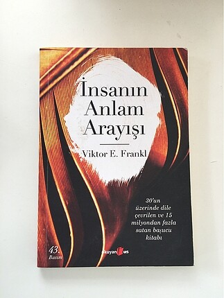 İnsanın anlam arayışı Victor E. Frankl