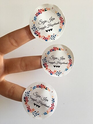 Yapışkanlı etiket 4 cm