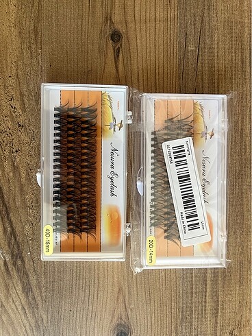 Nesura eyelash14mm 15mm ikili kutu