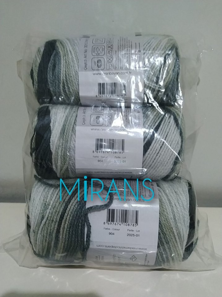 Ören Bayan Favori Batik Üçlü Örgü İpi Renk Kodu:904 - Görsel 2