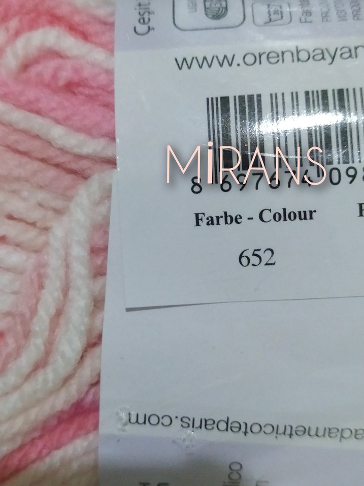 Ören Bayan Favori Baby Üçlü Örgü İpi Renk Kodu:652 - Görsel 3