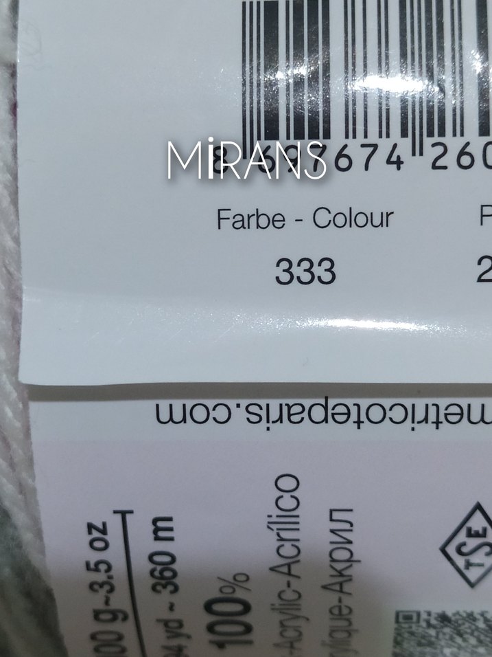 Ören Bayan Sweet Baby Batik 100 gr.Örgü İpi Renk Kodu:333 - Görsel 2