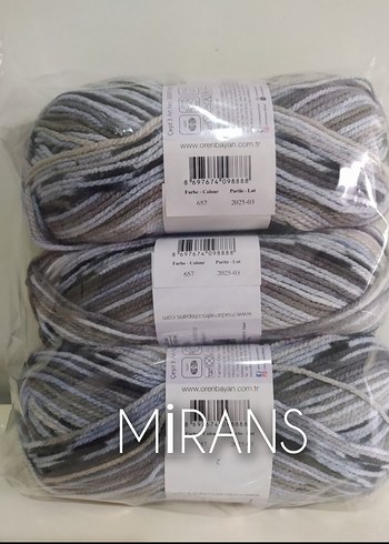 Ören Bayan Favori Baby Üçlü Örgü İpi Renk Kodu:657 - Görsel 2