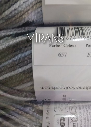 Ören Bayan Favori Baby Üçlü Örgü İpi Renk Kodu:657 - Görsel 3