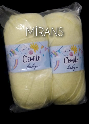 C'emile Baby Sarı Bebek İpi 2'li Paket - Görsel 2