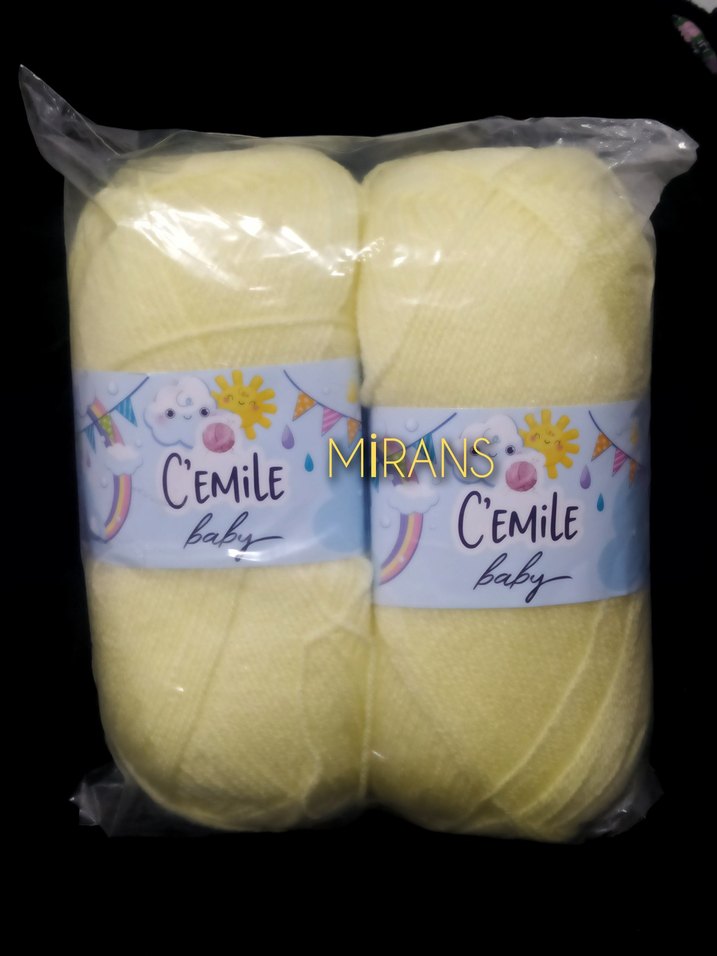 C'emile Baby Sarı Bebek İpi 2'li Paket - Görsel 4