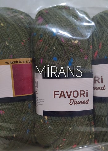 Ören Bayan Favori Tweed Üçlü Örgü İpi Renk Kodu:077A - Görsel 7