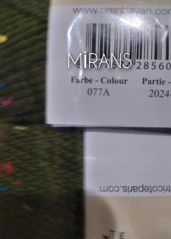 Ören Bayan Favori Tweed Üçlü Örgü İpi Renk Kodu:077A - Görsel 4