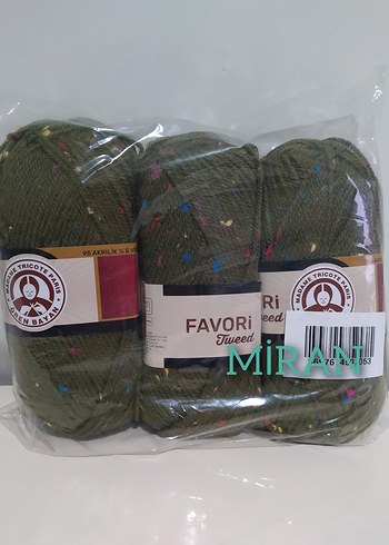 Ören Bayan Favori Tweed Üçlü Örgü İpi Renk Kodu:077A - Görsel 2