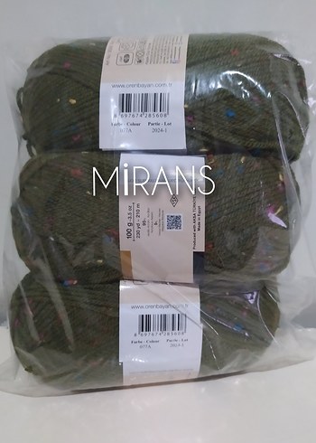 Ören Bayan Favori Tweed Üçlü Örgü İpi Renk Kodu:077A - Görsel 3