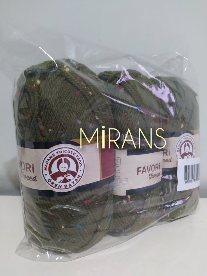 Ören Bayan Favori Tweed Üçlü Örgü İpi Renk Kodu:077A - Görsel 5