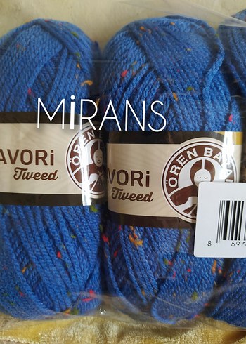 Ören Bayan Favori Tweed Üçlü Örgü İpi Renk Kodu:016C - Görsel 5