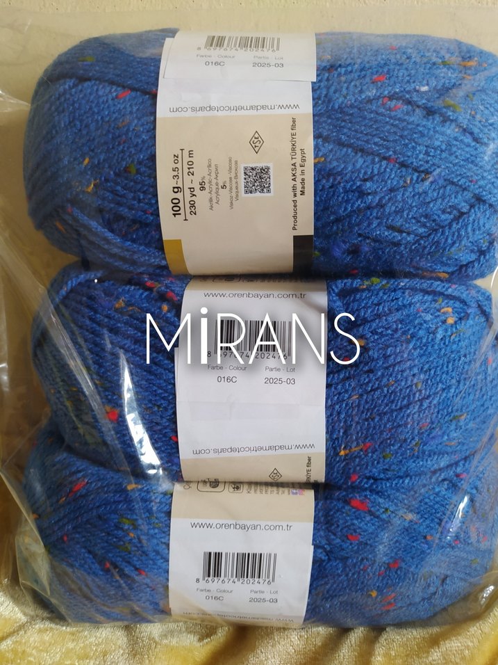 Ören Bayan Favori Tweed Üçlü Örgü İpi Renk Kodu:016C - Görsel 2
