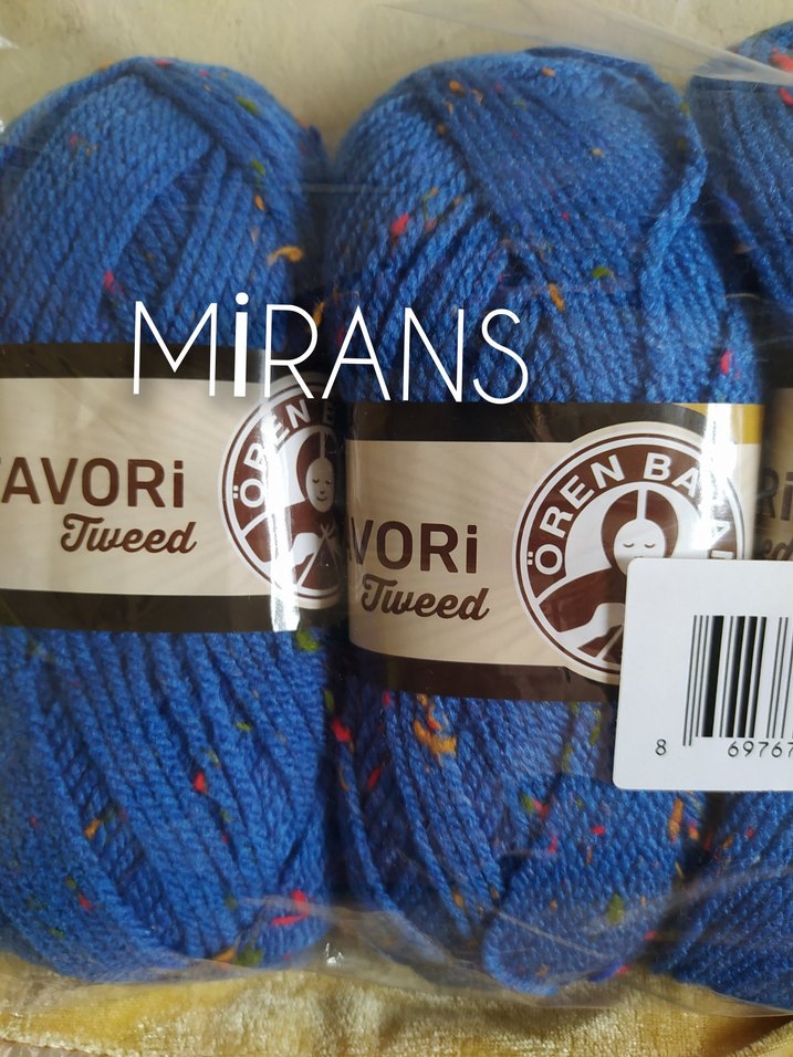 Ören Bayan Favori Tweed Üçlü Örgü İpi Renk Kodu:016C - Görsel 5
