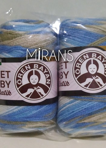 Ören Bayan Sweet Baby Batik Üçlü Örgü İpi Renk Kodu:327 - Görsel 6