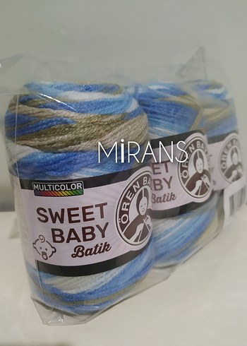 Ören Bayan Sweet Baby Batik Üçlü Örgü İpi Renk Kodu:327 - Görsel 4