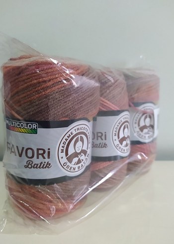 Ören Bayan Favori Batik Üçlü Örgü İpi Renk Kodu:922 - Görsel 6