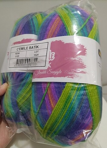 İkili Batik Örgü İpi