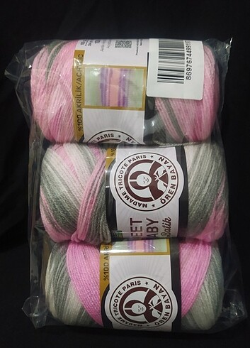 Ören Bayan Sweet Baby Batik Multicolor Örgü İpi