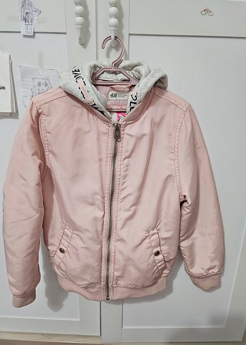 Kız Çocuk Pembe Fermuarlı Ceket