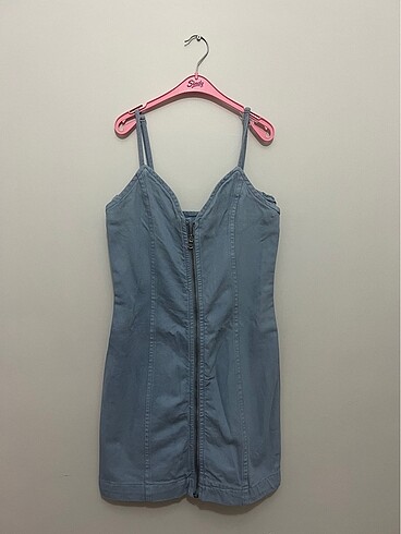 Denim elbise