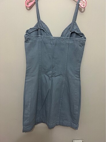 s Beden mavi Renk Denim elbise