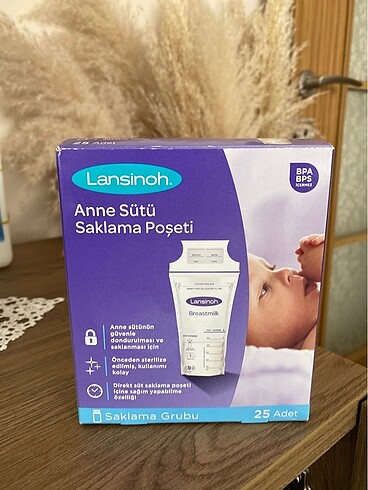 Anne sütü saklama poşeti
