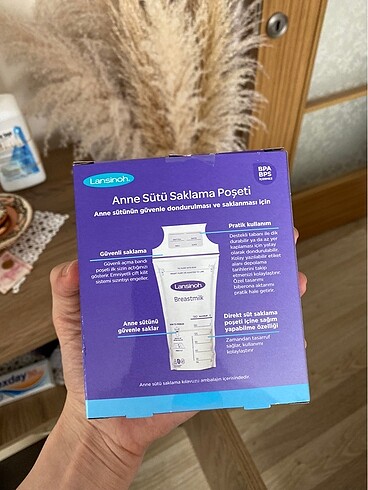 Beden Anne sütü saklama poşeti