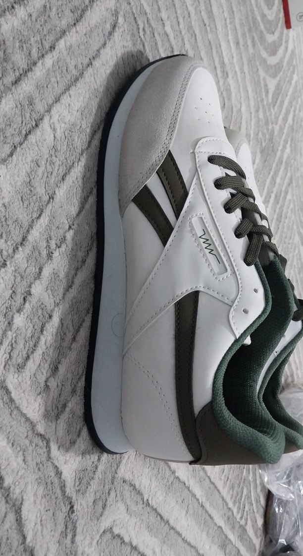 Erkek Beyaz Spor Ayakkabı Bağcıkları - Görsel 2