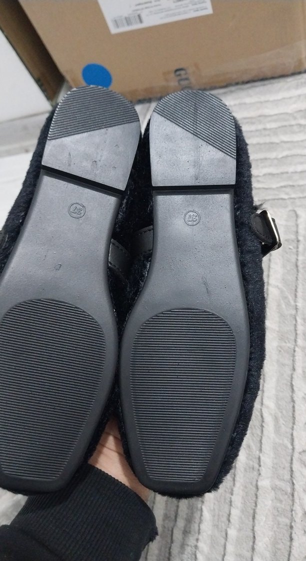 Kızlar için Siyah Sıcak Keçe Terlik - Görsel 2