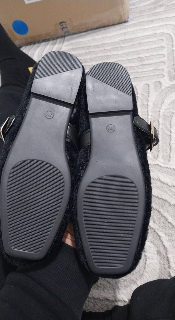 Kızlar için Gri Sıcak Keçe Terlik - Görsel 2