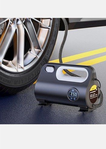 Araç Lastik Şişirme Kompresörü Gri - Görsel 3