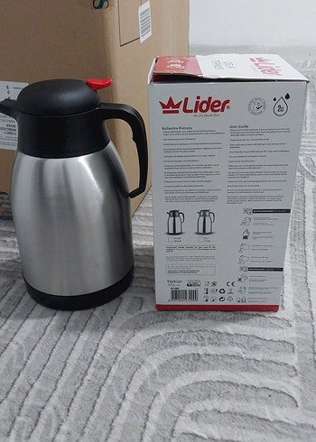 Lider Çelik Termos Gri - Görsel 4