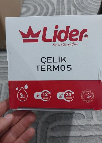Lider Çelik Termos Gri - Görsel 2