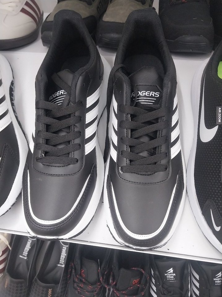 Beyaz Erkek Spor Ayakkabı Bağcıkları - Görsel 3