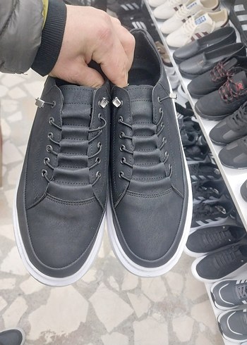 Gri Bağcıklı Erkek Günlük Ayakkabı - Görsel 3