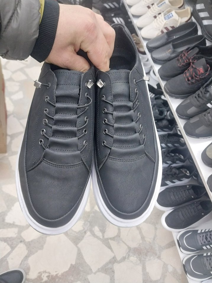 Gri Bağcıklı Erkek Günlük Ayakkabı - Görsel 3