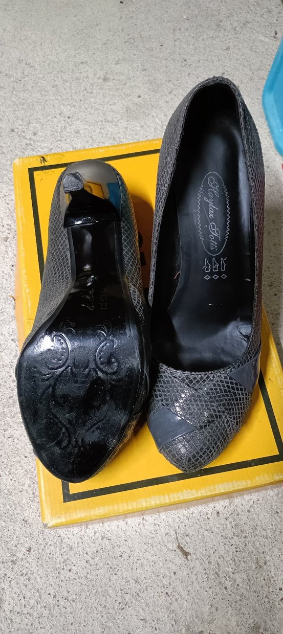 Gri Platform Topuklu Ayakkabı - Görsel 3